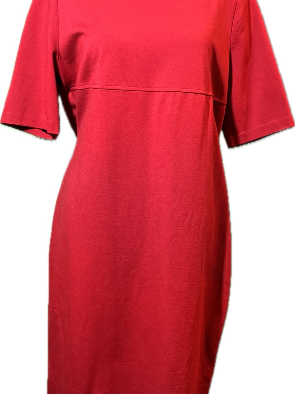 Talbots Red Midi Shift Dress